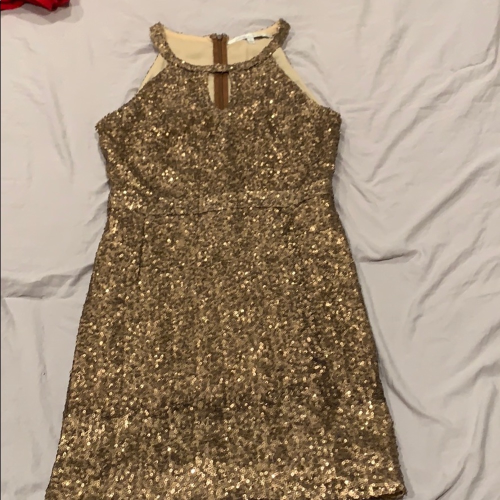 Gorgeous gold sequenced dress!